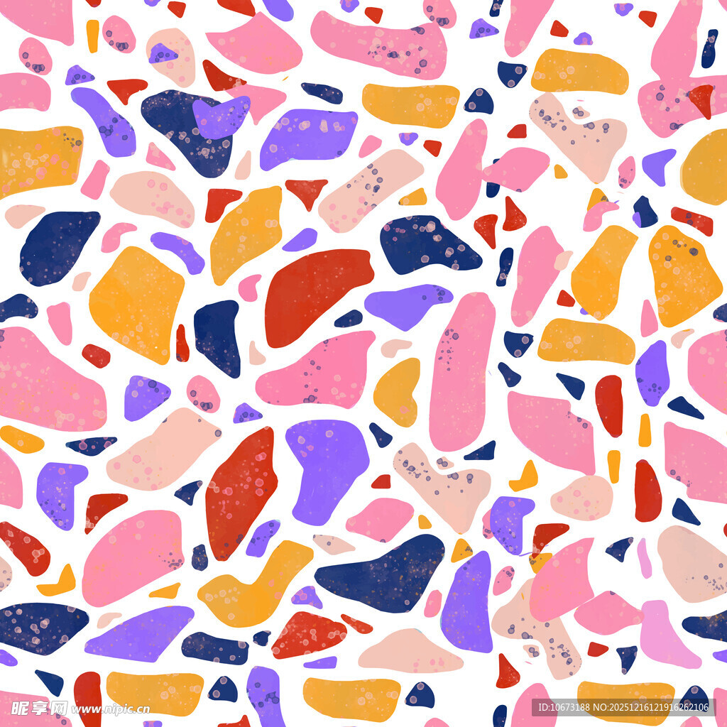 多彩不规则几何图案背景