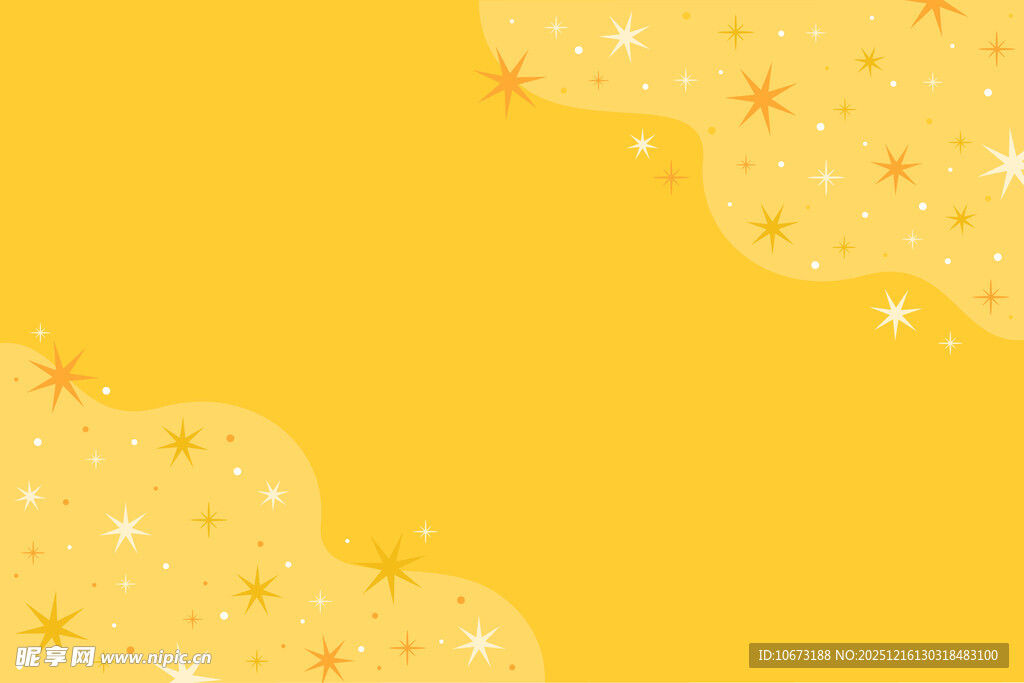黄色梦幻星星背景图