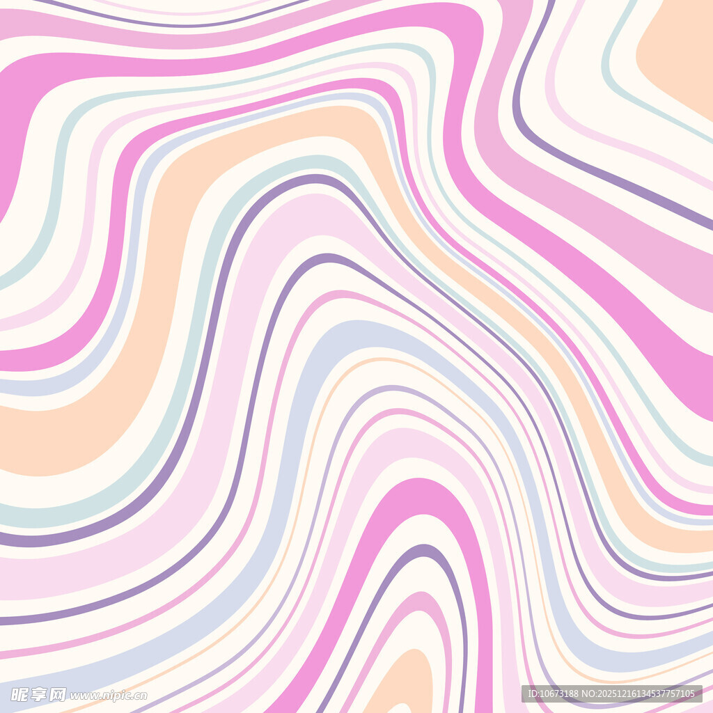 梦幻渐变波浪纹理背景