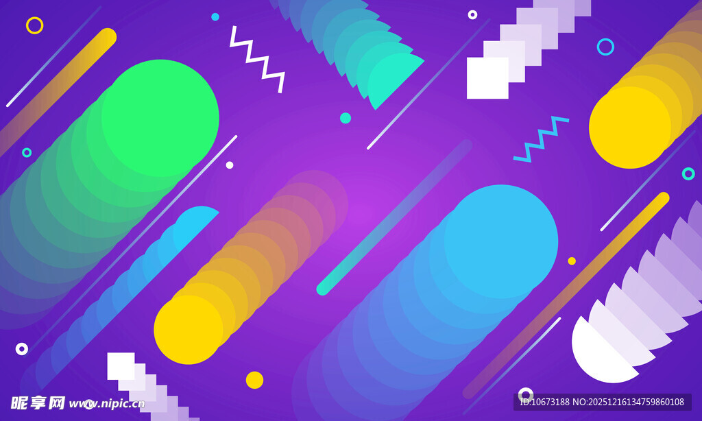 多彩几何抽象背景图案