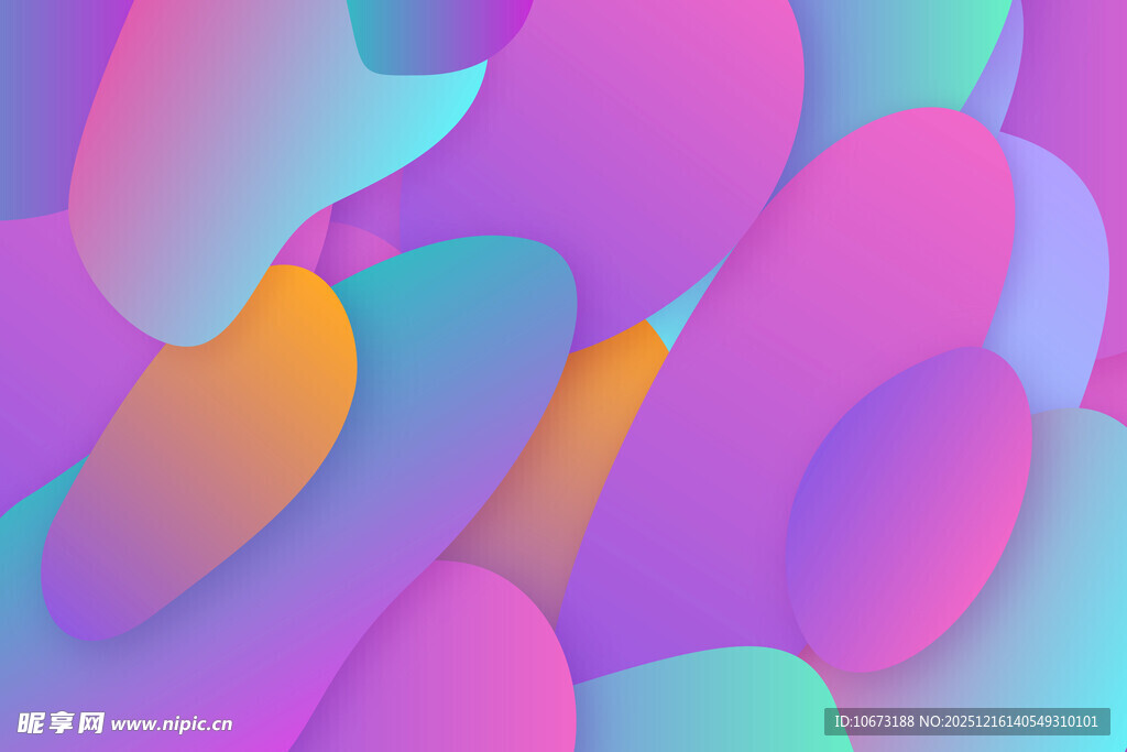 多彩渐变几何抽象图案