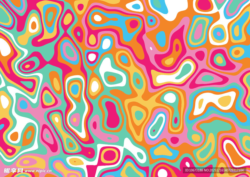多彩抽象流体图案背景