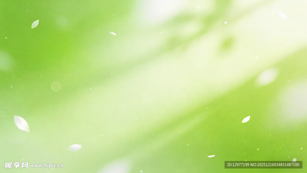 清新绿色光斑梦幻背景