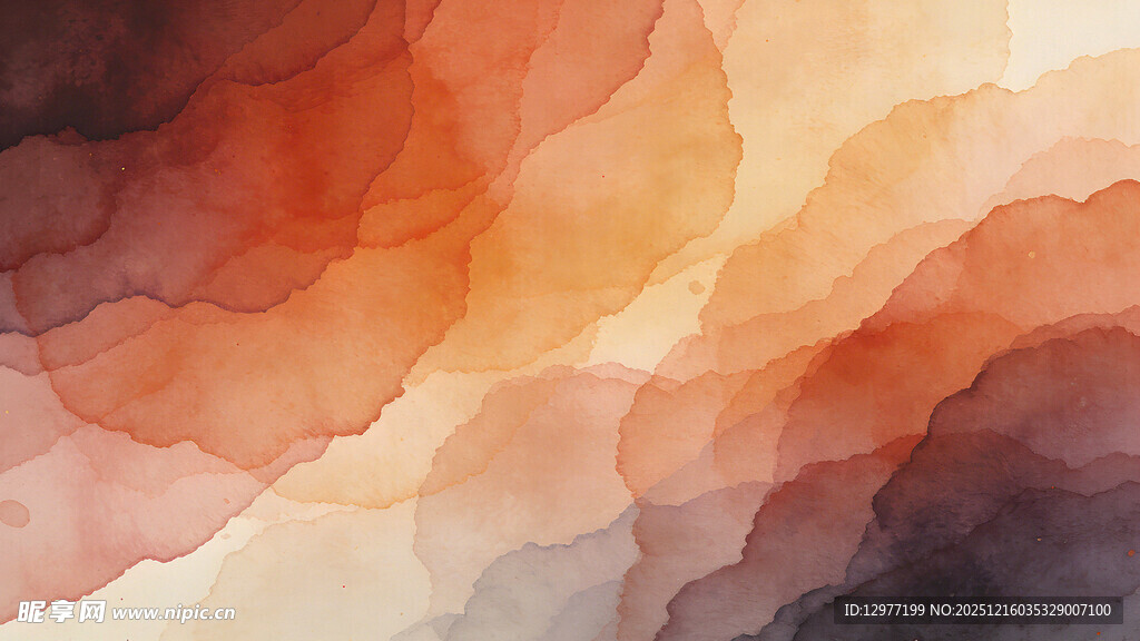 多彩水彩渐变抽象背景图