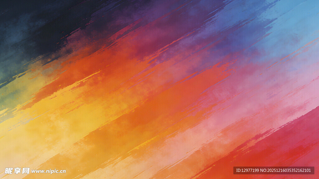 多彩渐变抽象水彩背景图