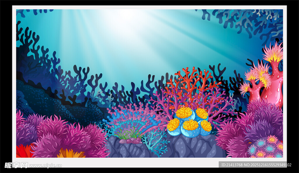 梦幻海底世界珊瑚景观