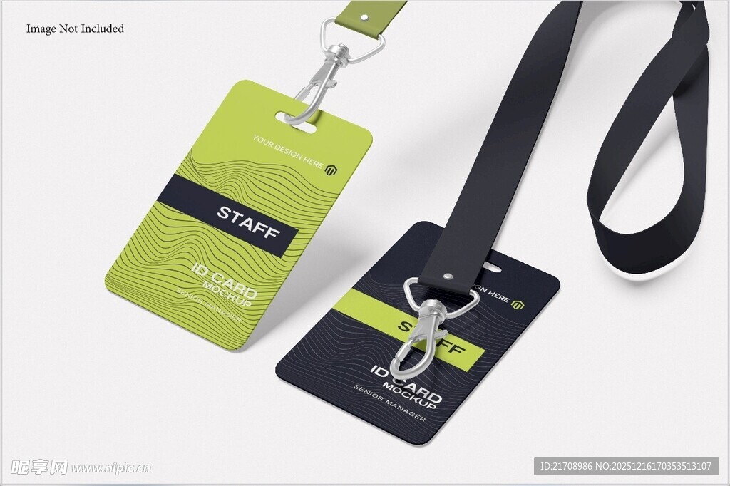 双色证件挂绳与卡套展示