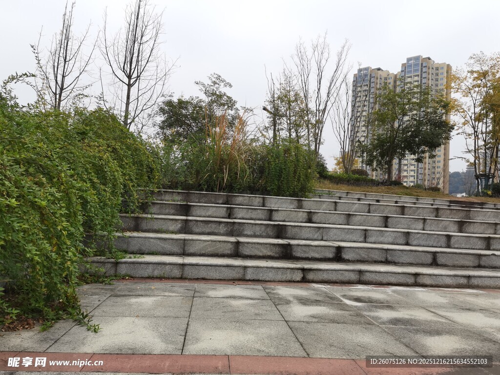 户外阶梯绿植景观