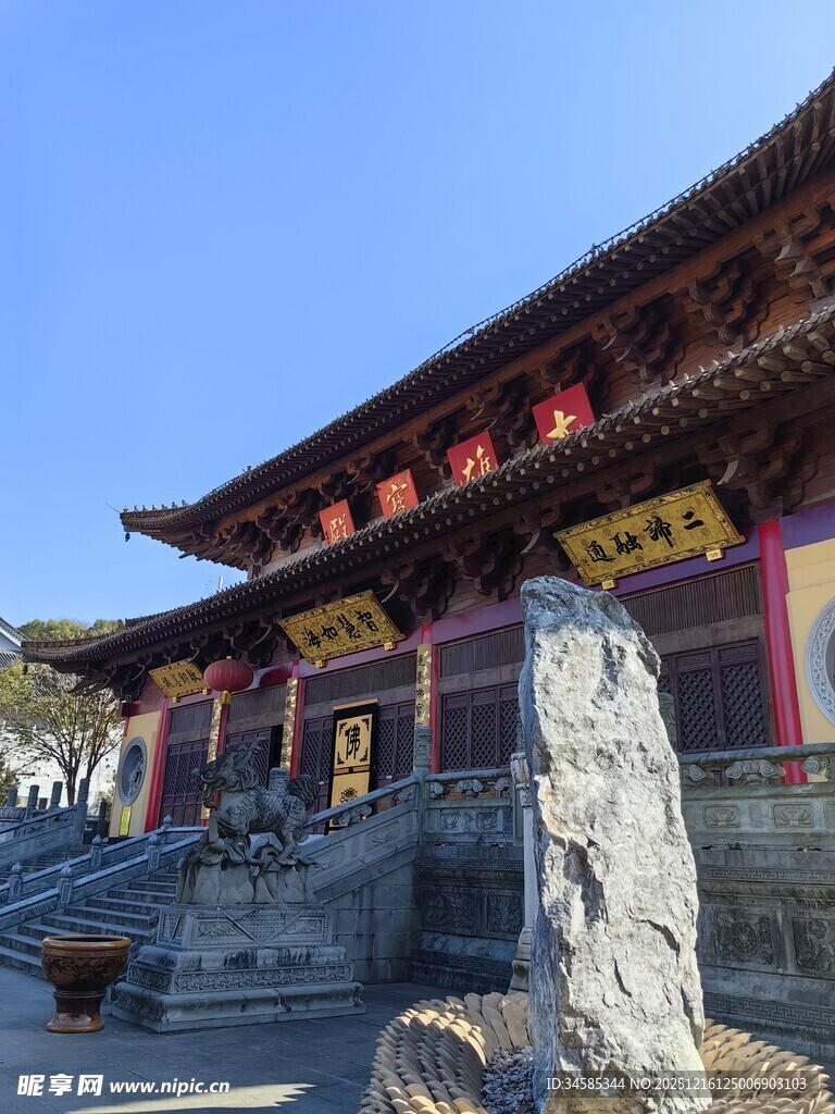 古雅中式庙宇建筑景观