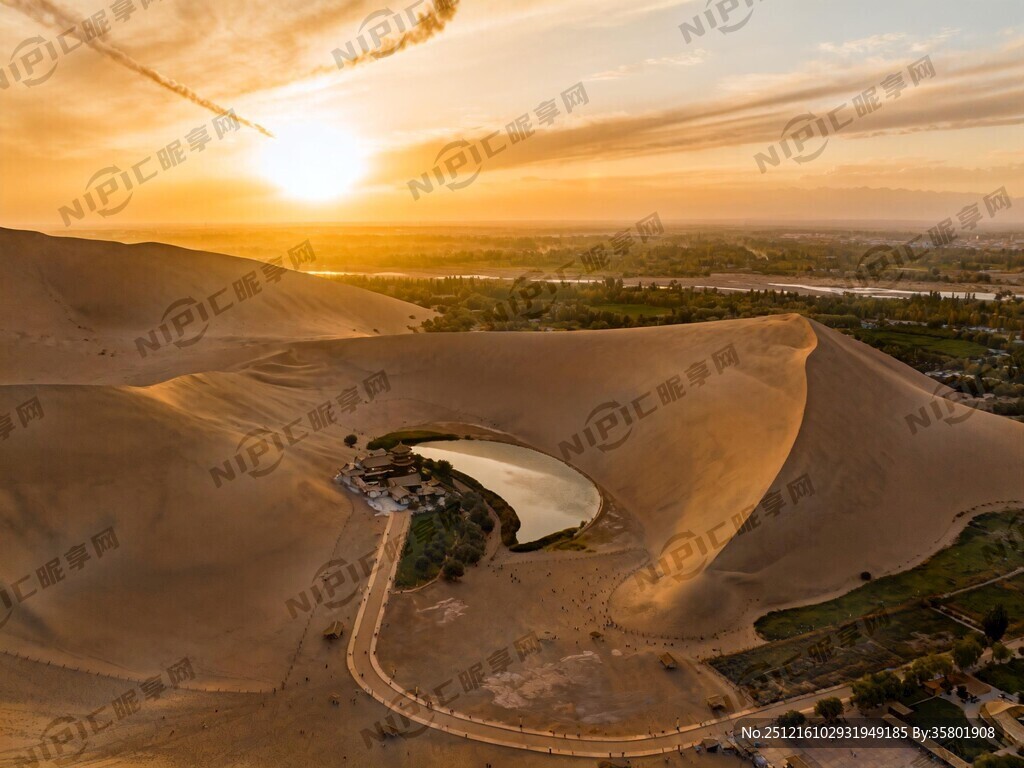 超大广角 俯视视角 大漠孤烟直