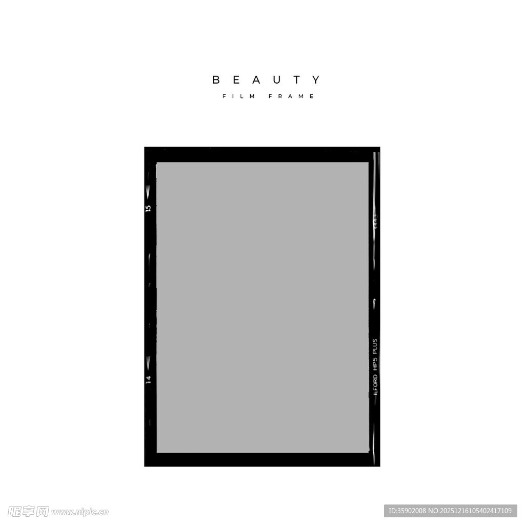 黑色边框灰色空白展示板