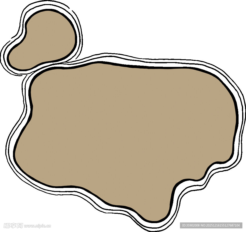 不规则形状轮廓图