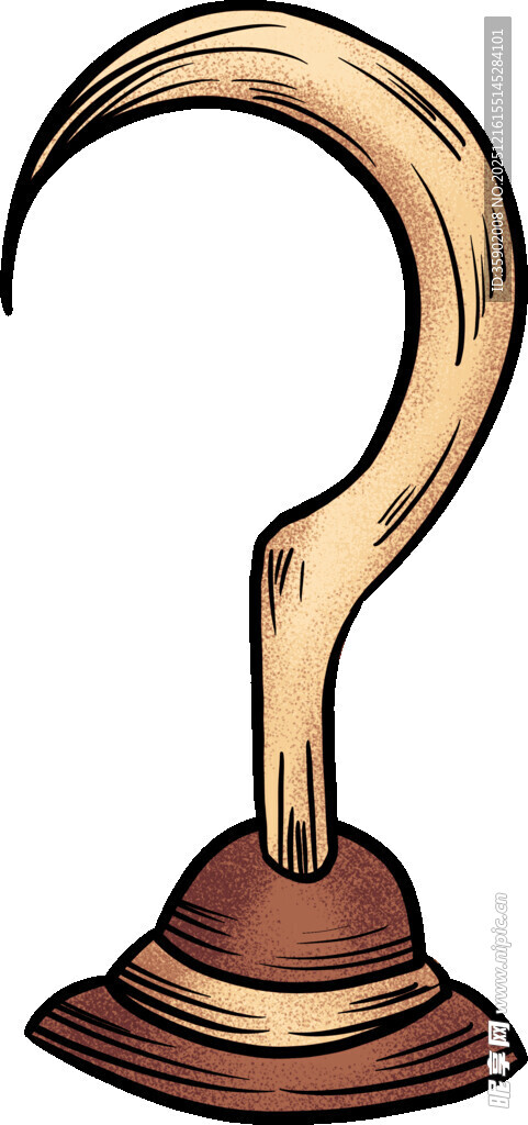 问号形状的复古铃铛