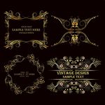 金色华丽节日装饰元素