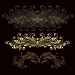 金色华丽复古装饰花纹图案