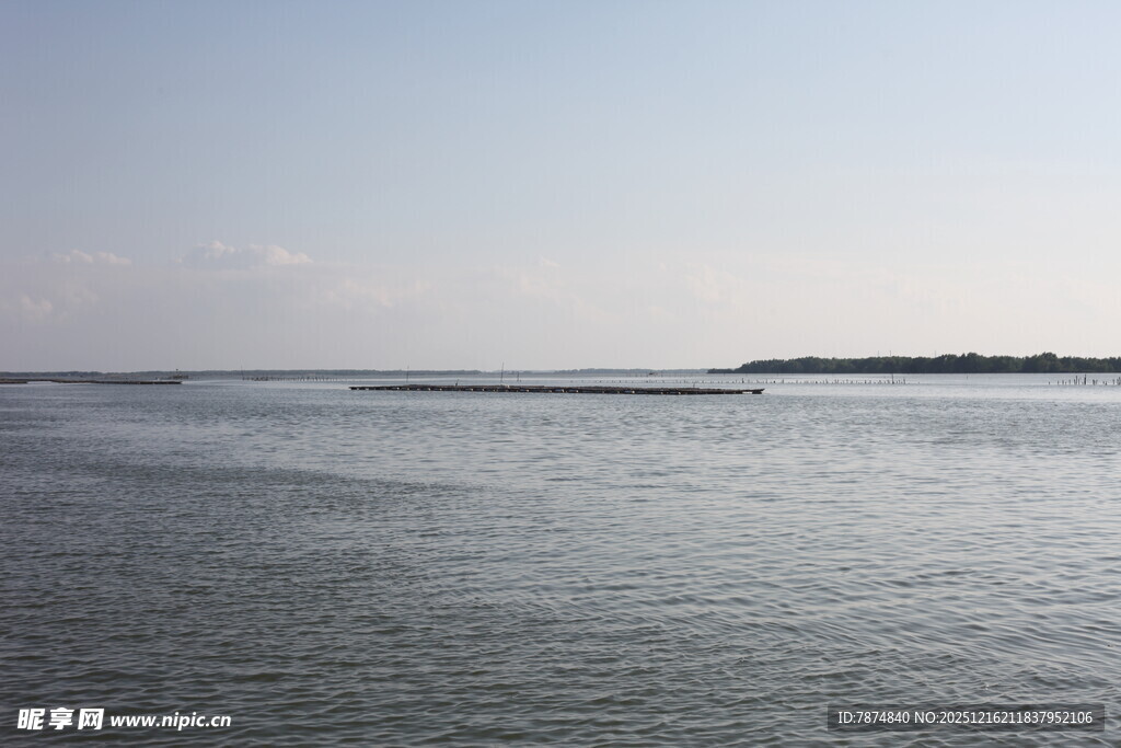 宁静广阔的海面景象