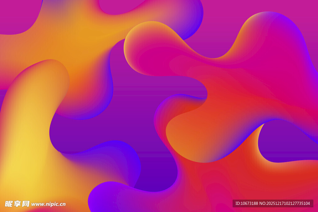 多彩流体渐变抽象背景图
