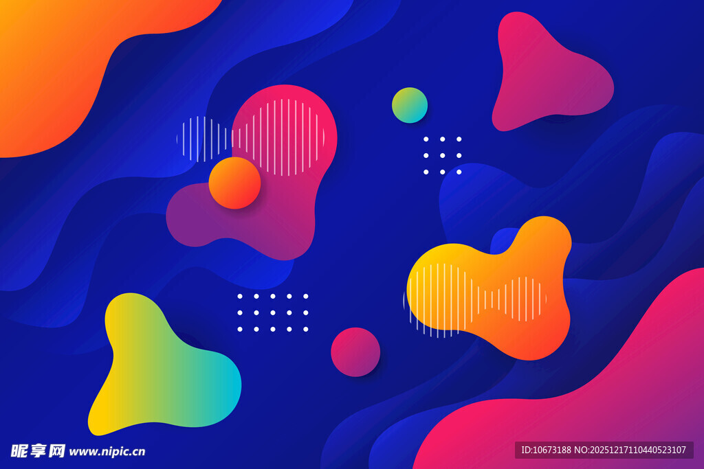 多彩流体抽象艺术图案
