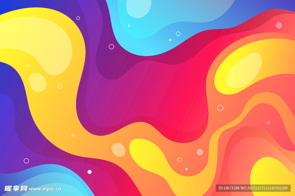 多彩流体渐变抽象背景图