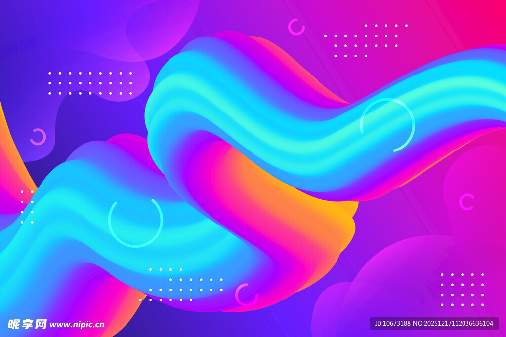 炫彩流体渐变抽象背景图