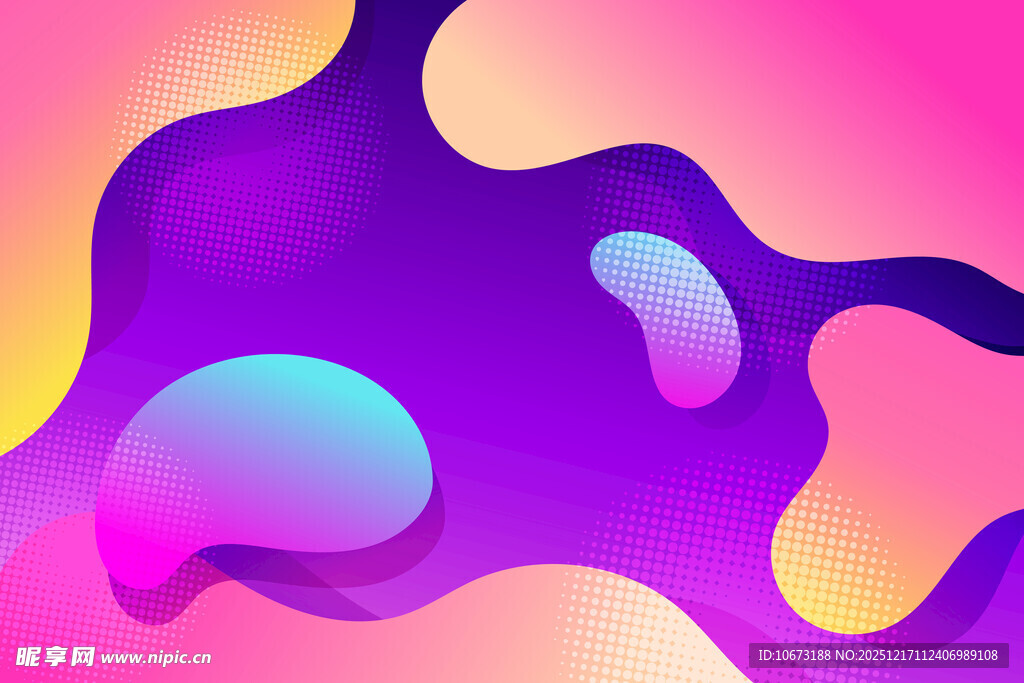 梦幻流体渐变抽象背景图