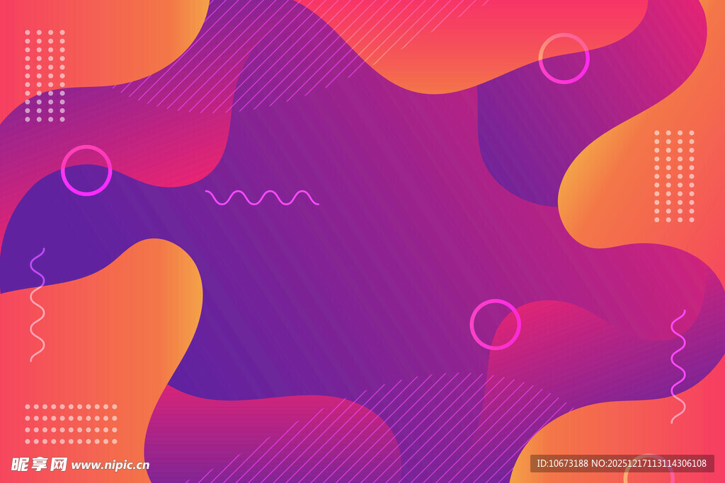 渐变多彩抽象几何背景图