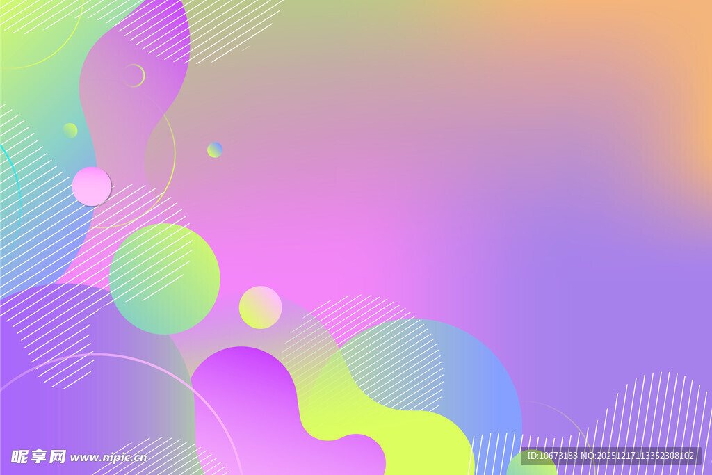 梦幻渐变色彩抽象背景图