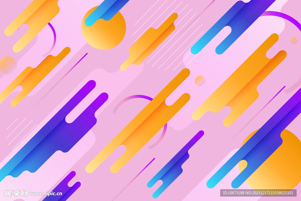 梦幻渐变几何抽象背景图