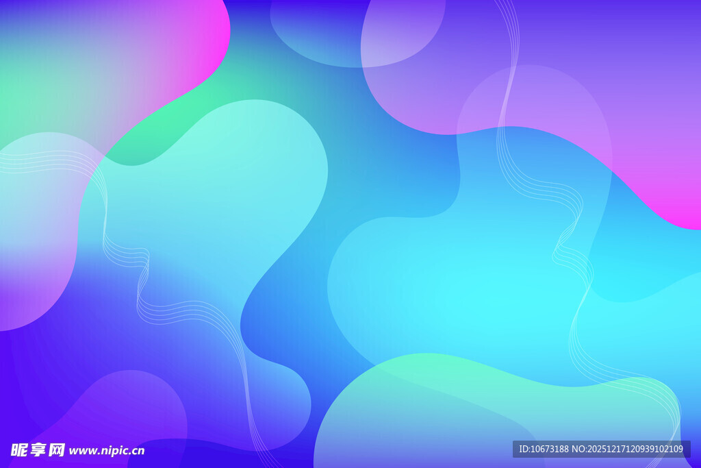 梦幻渐变流体背景图案