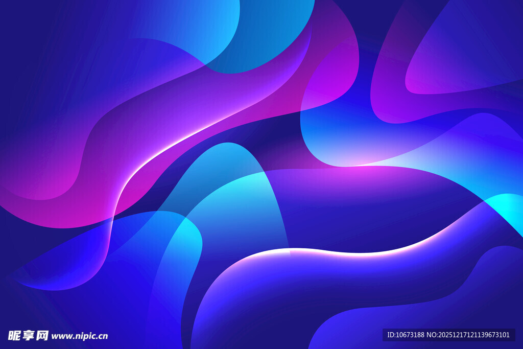 梦幻渐变流体背景图案