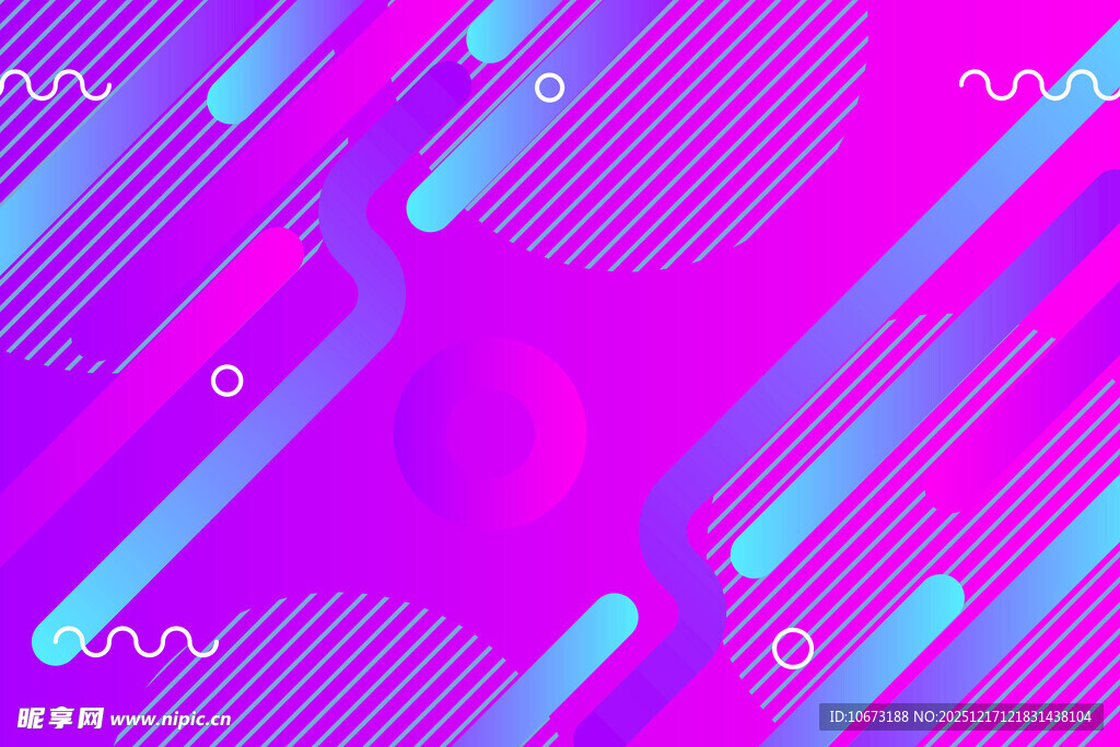 梦幻渐变几何抽象图案