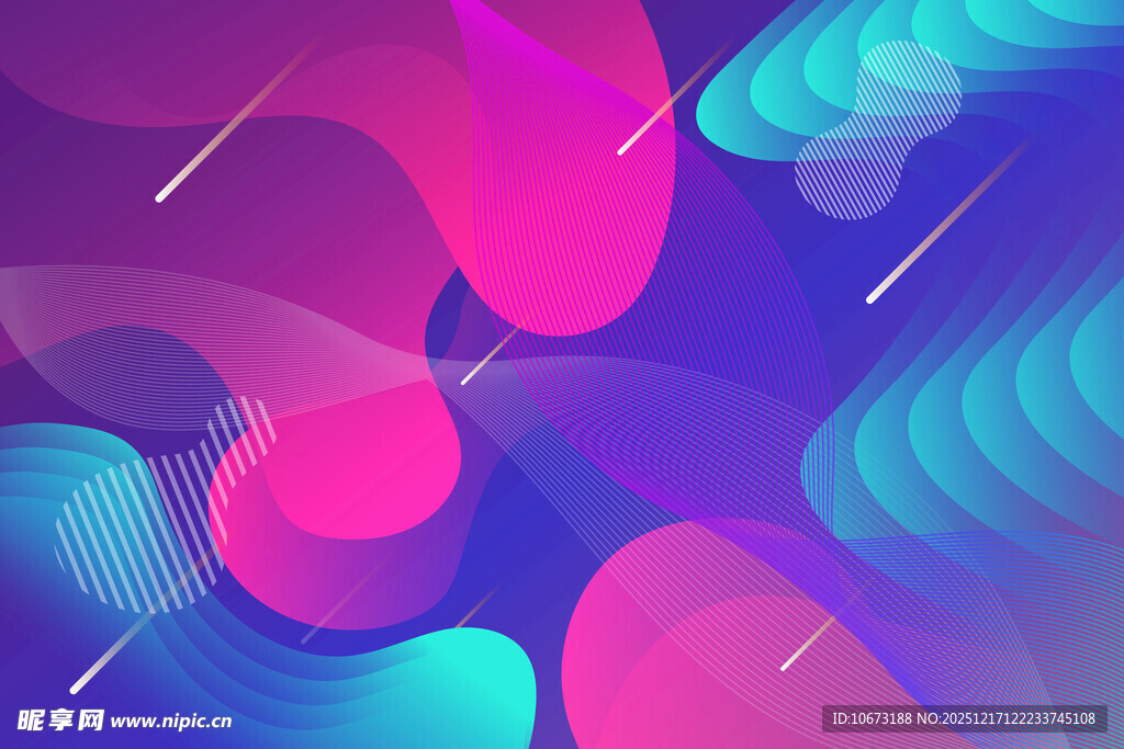 梦幻渐变流体抽象背景图