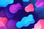 多彩流体渐变抽象背景图