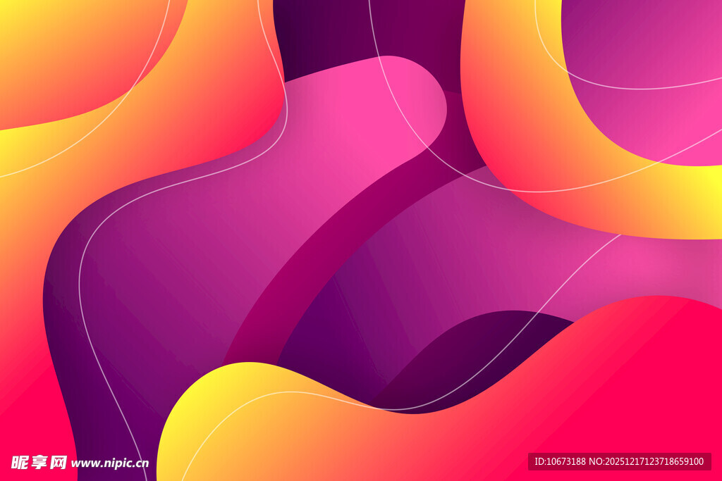 绚丽多彩流体渐变抽象图案