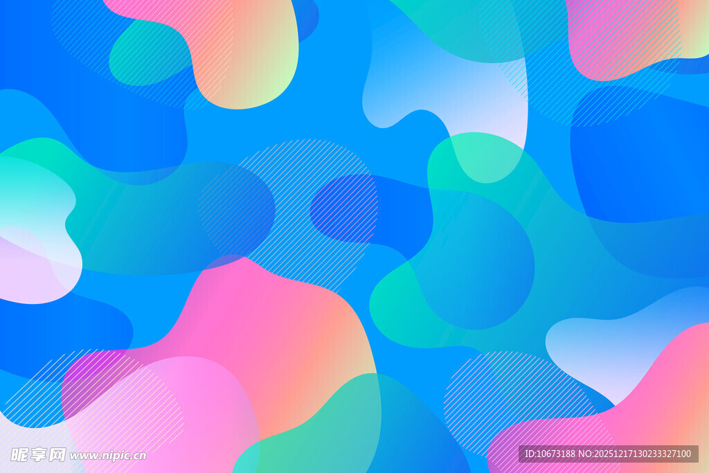 多彩渐变抽象几何背景图