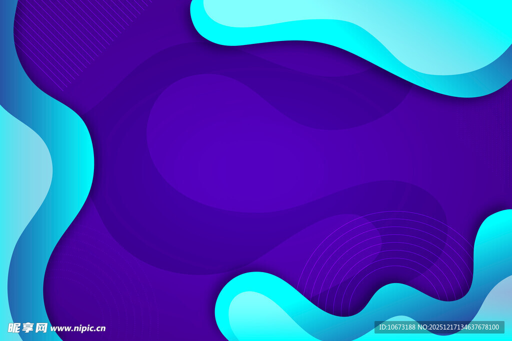 梦幻蓝紫渐变流体背景