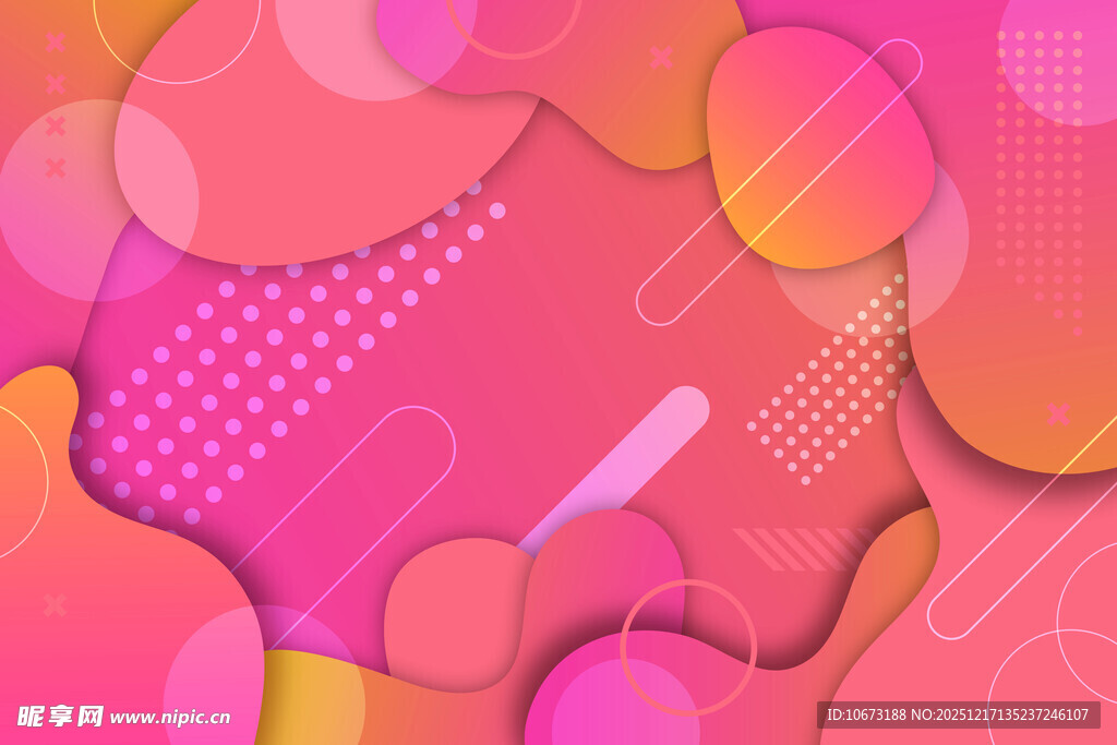 梦幻渐变几何抽象背景图