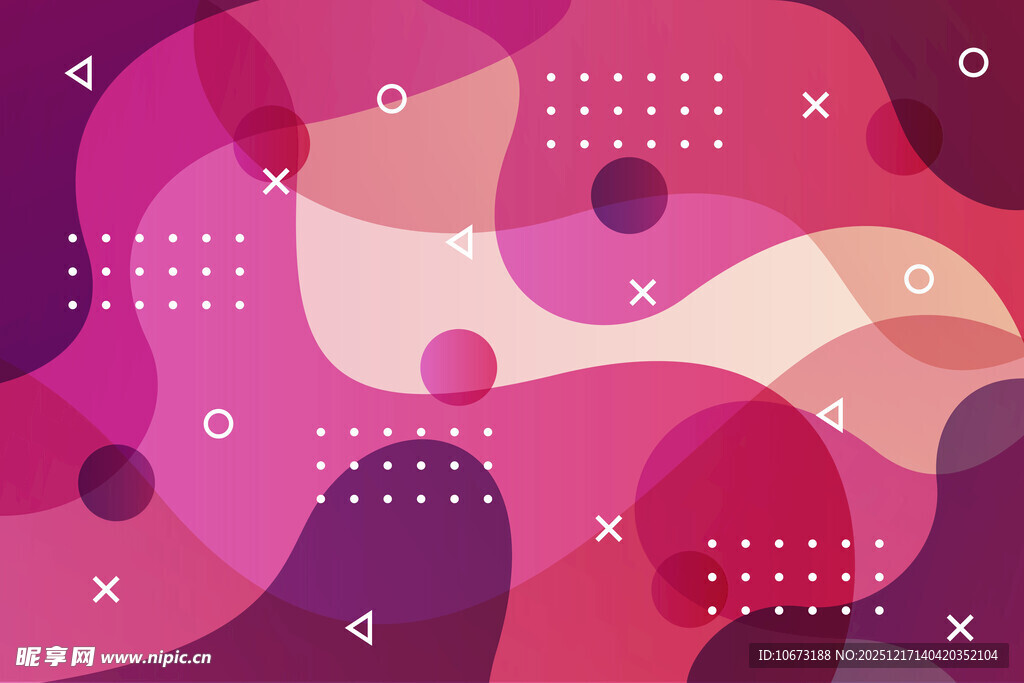 梦幻渐变几何抽象背景图