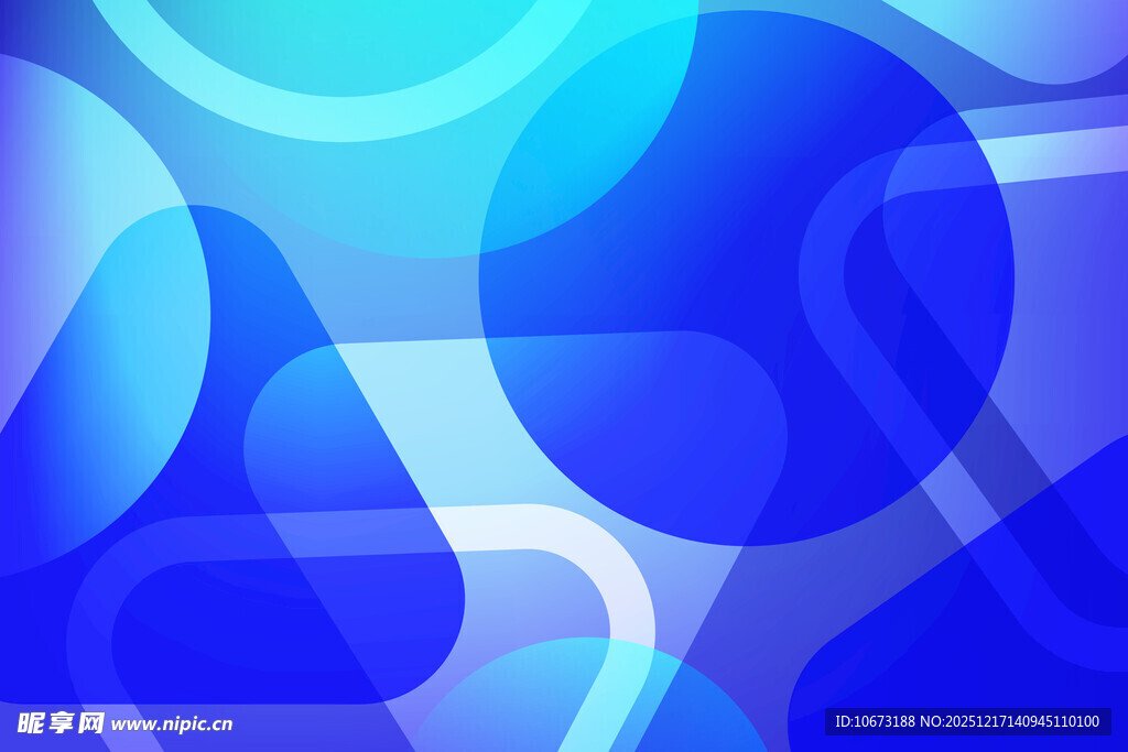 蓝色几何抽象背景图案