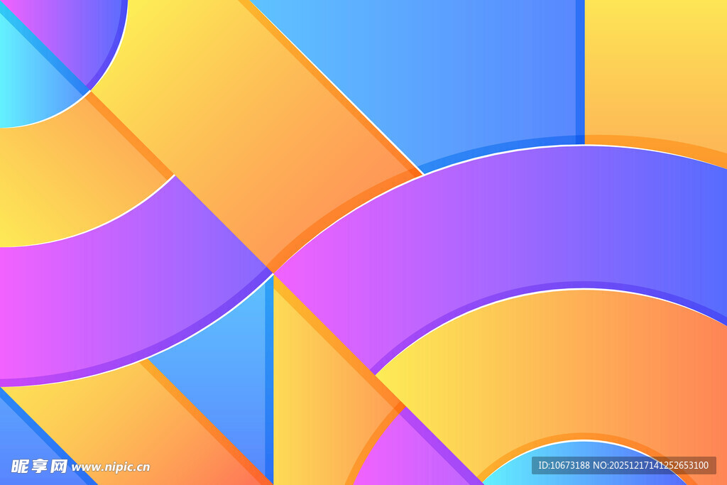 多彩几何抽象图案背景