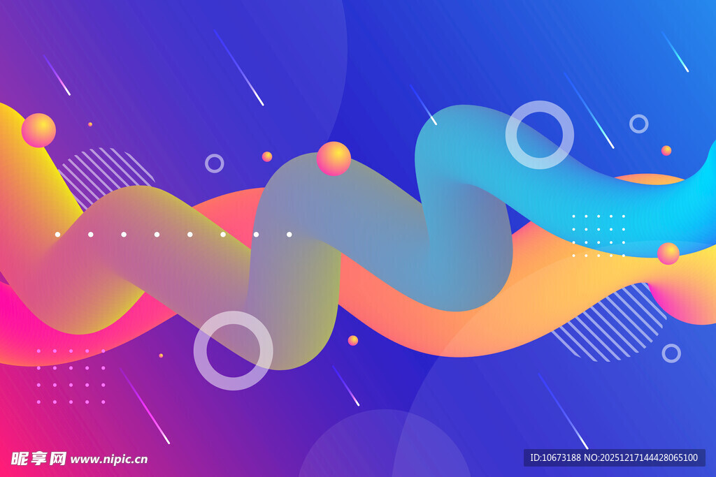 动感渐变流体抽象背景图