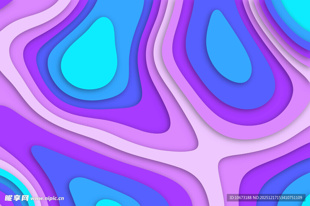 梦幻渐变流体抽象图案