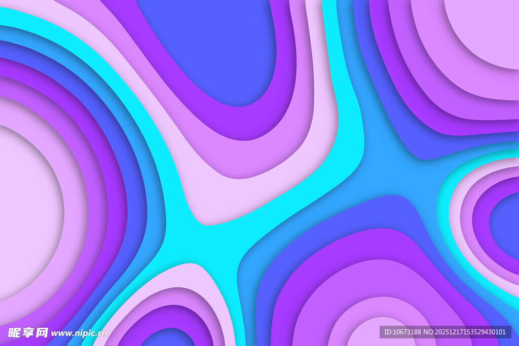 梦幻渐变流体艺术图案