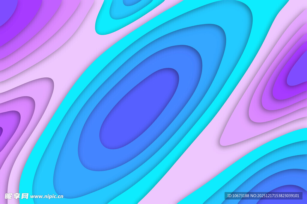 梦幻渐变流体抽象图案