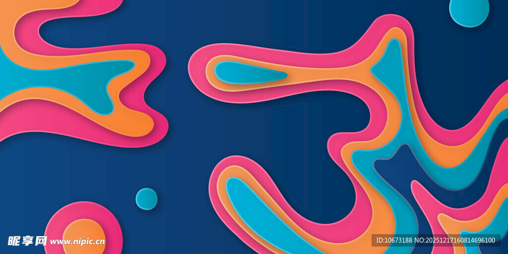 多彩流体抽象图案背景