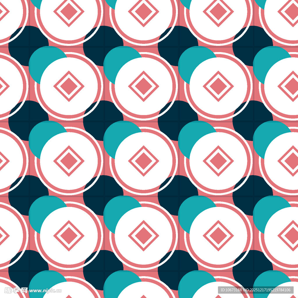 几何圆形图案背景设计