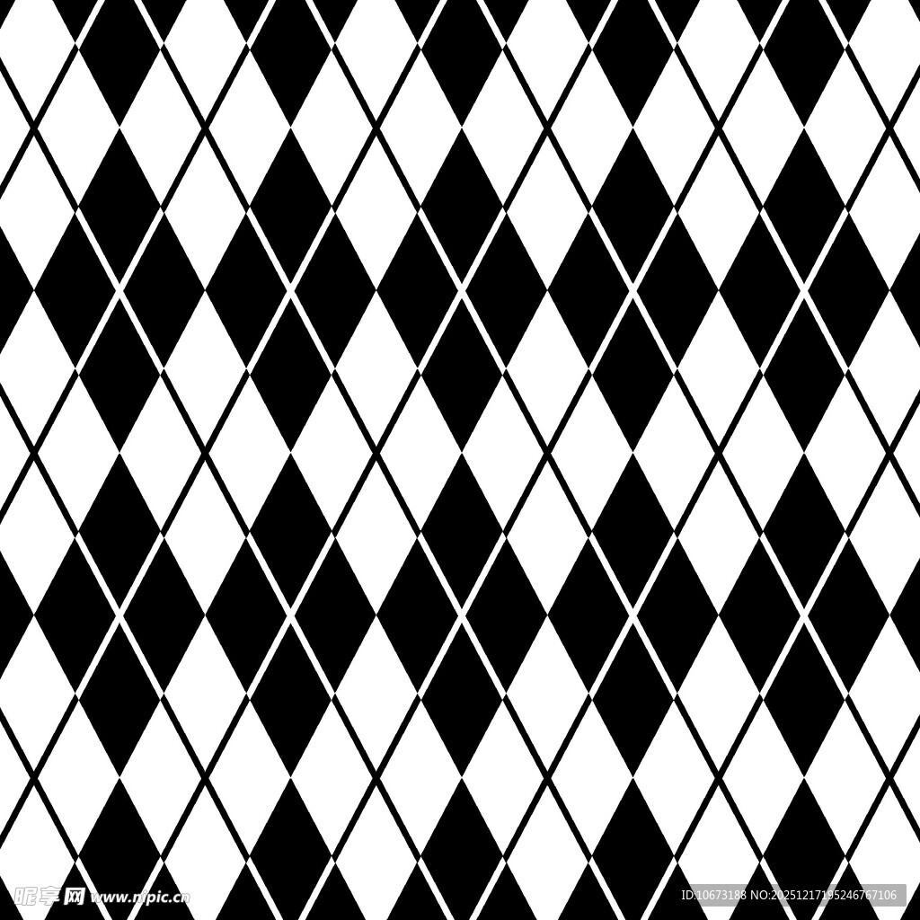 黑白菱形几何图案背景