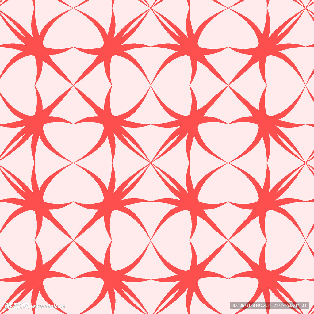 红色几何星形图案背景