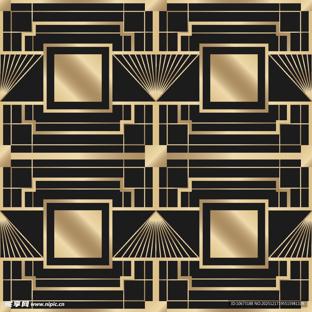几何黑金图案装饰纹理