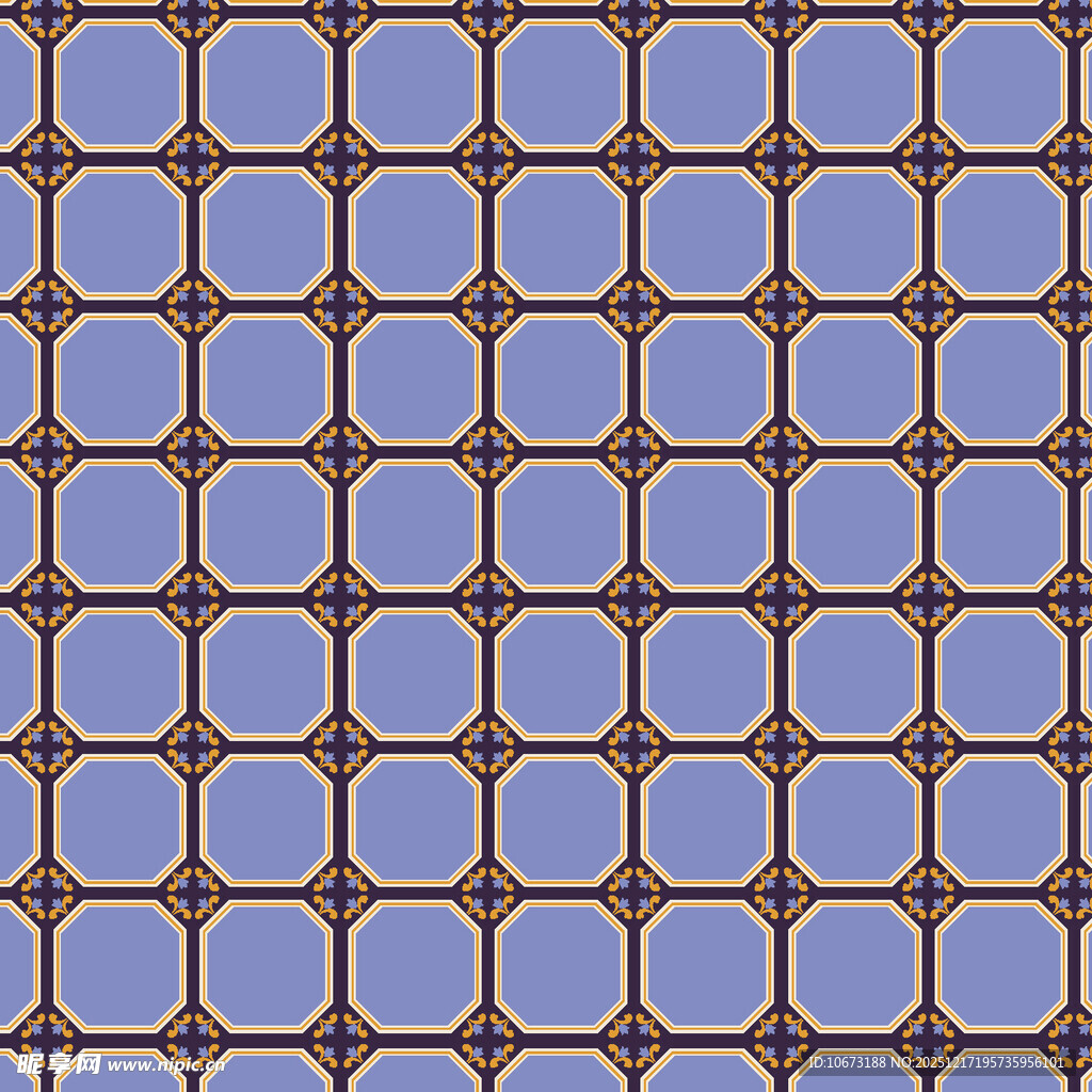 蓝色几何图案无缝背景